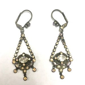 Sorelli crystal chandelier earrings.